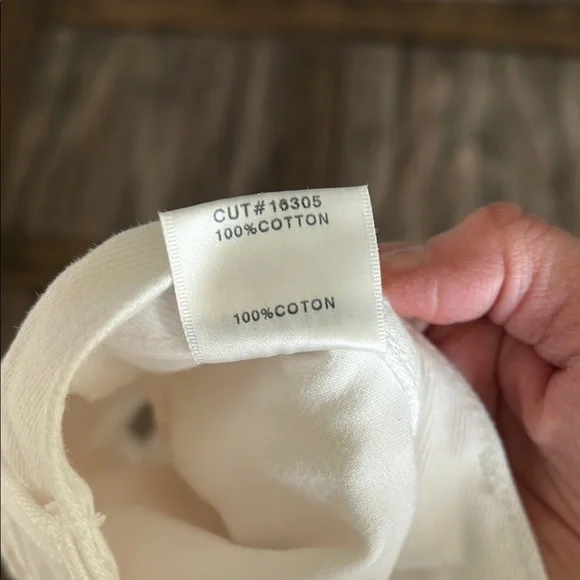 J Brand High Rise White Button Billey Jean Shorts with Frayed Hem - Picture 6 of 7